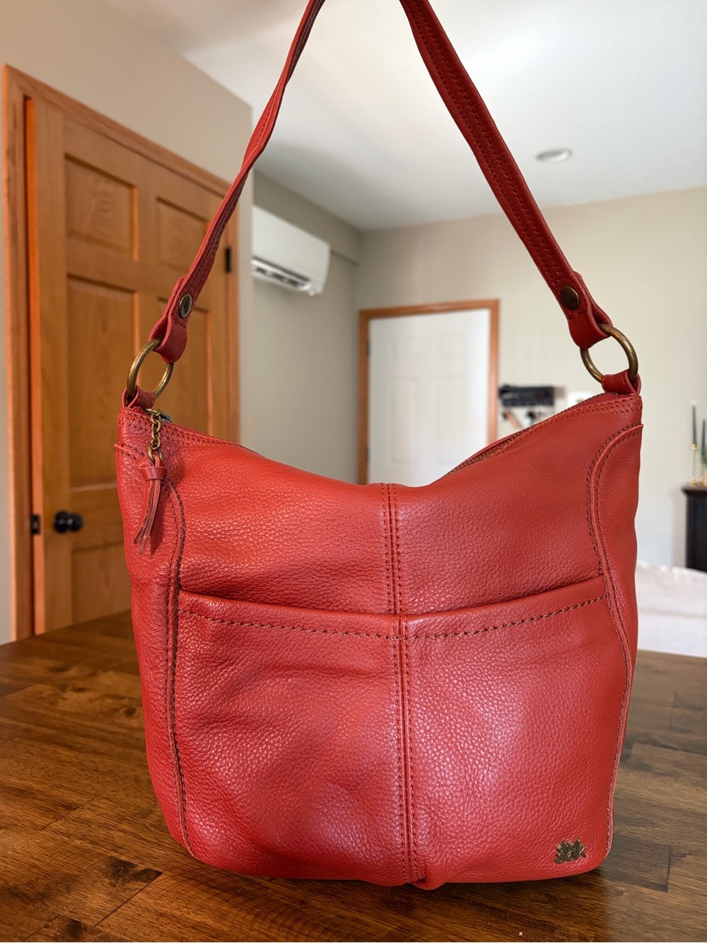 The Sak Shoulder Bag In Red Leather